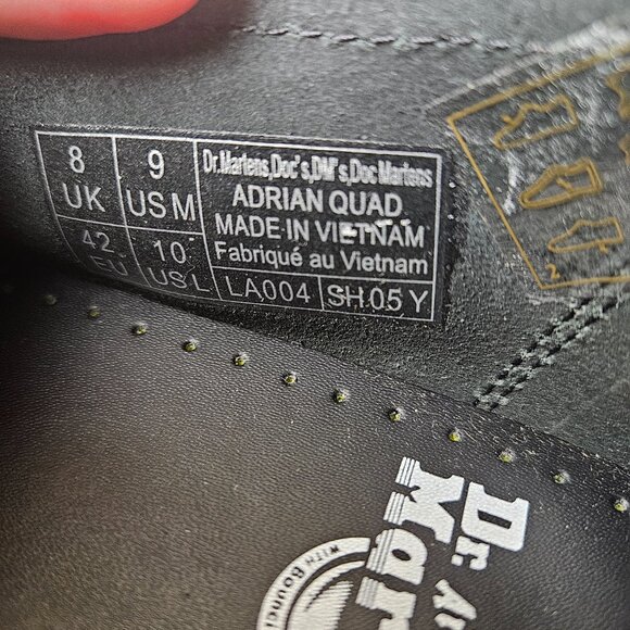 Doc Martens Adrian Quad Black Leather Slip On Platform Tassel Loafers SizeM9/W10 - Picture 12 of 14